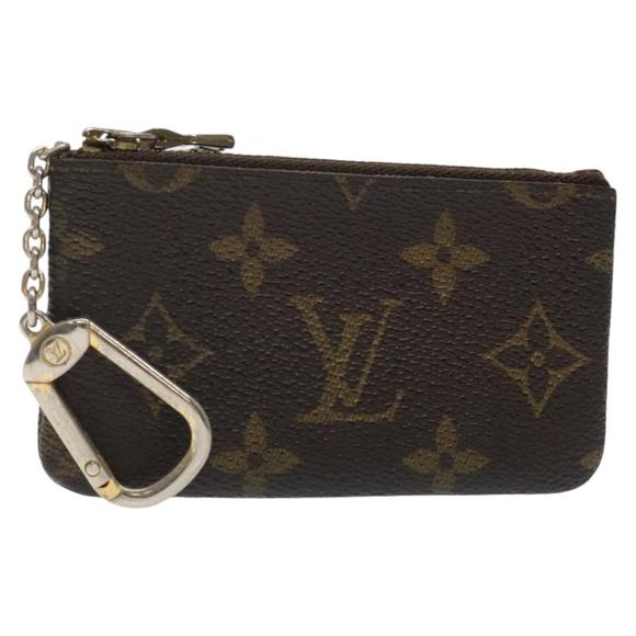 LOUIS VUITTON Monogram Pochette Cles Coin Purse M60033 LV Auth 124576